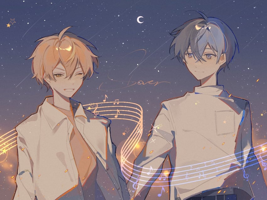 shinonome akito and aoyagi touya (project sekai) drawn by masaka_(jizhu68846825)