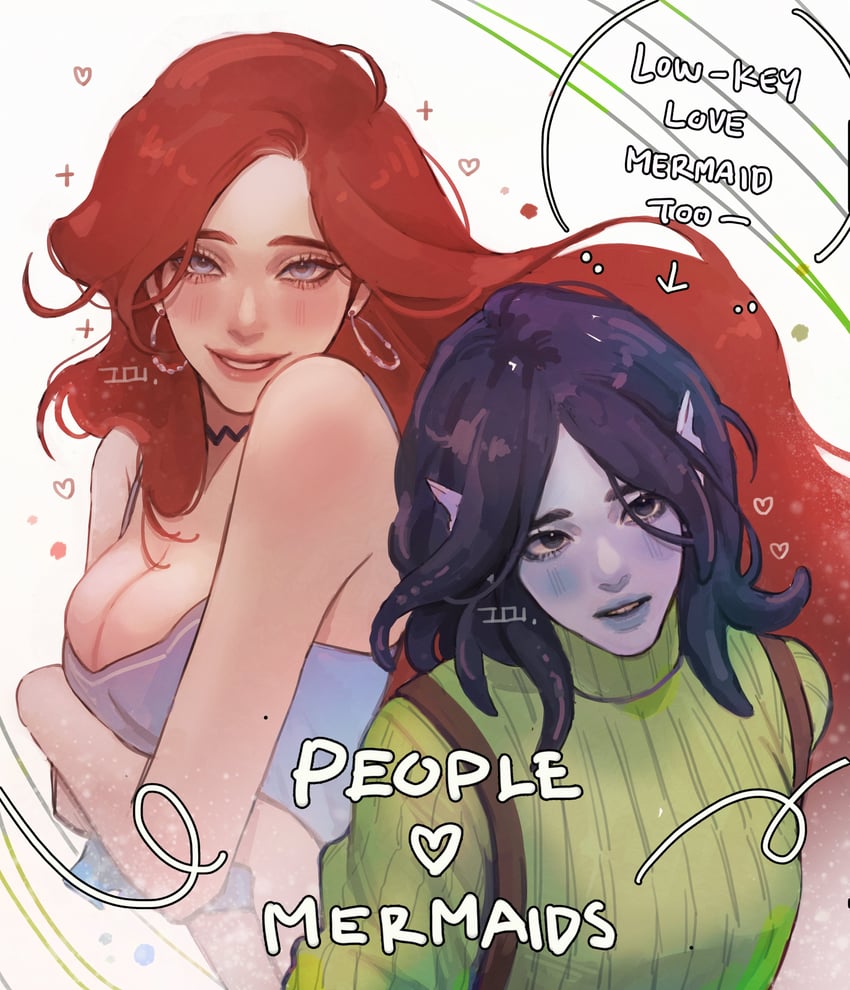 chelsea and ruby gillman (ruby gillman: teenage kraken) drawn by b_borbor