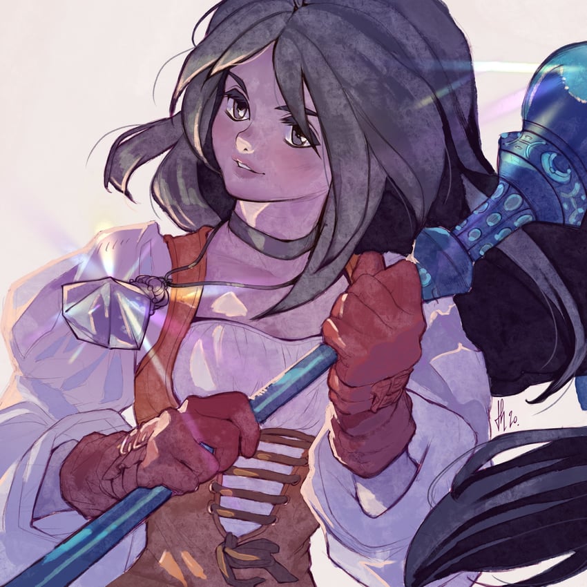garnet til alexandros xvii (final fantasy and 1 more) drawn by tholia_bentz
