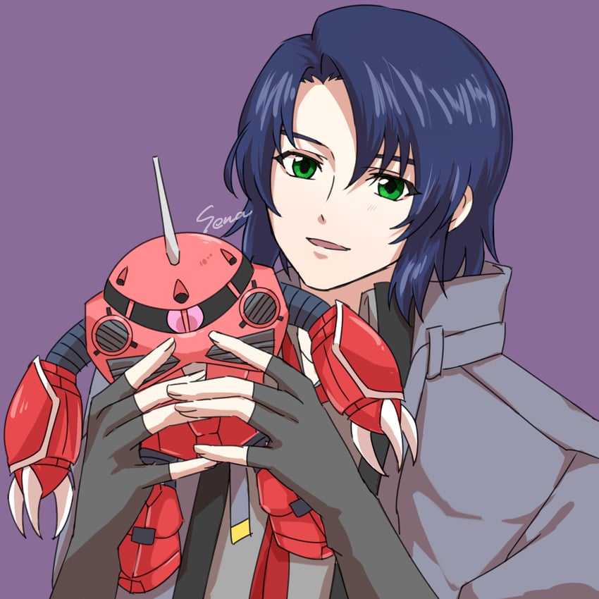 athrun zala and z'gok (gundam and 2 more) drawn by sena_(jcwe4828)