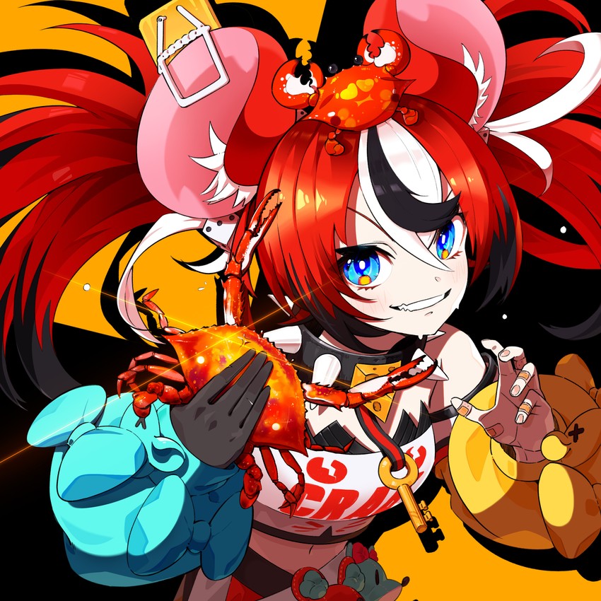 hakos baelz (hololive and 1 more) drawn by nasan_(coldtime)