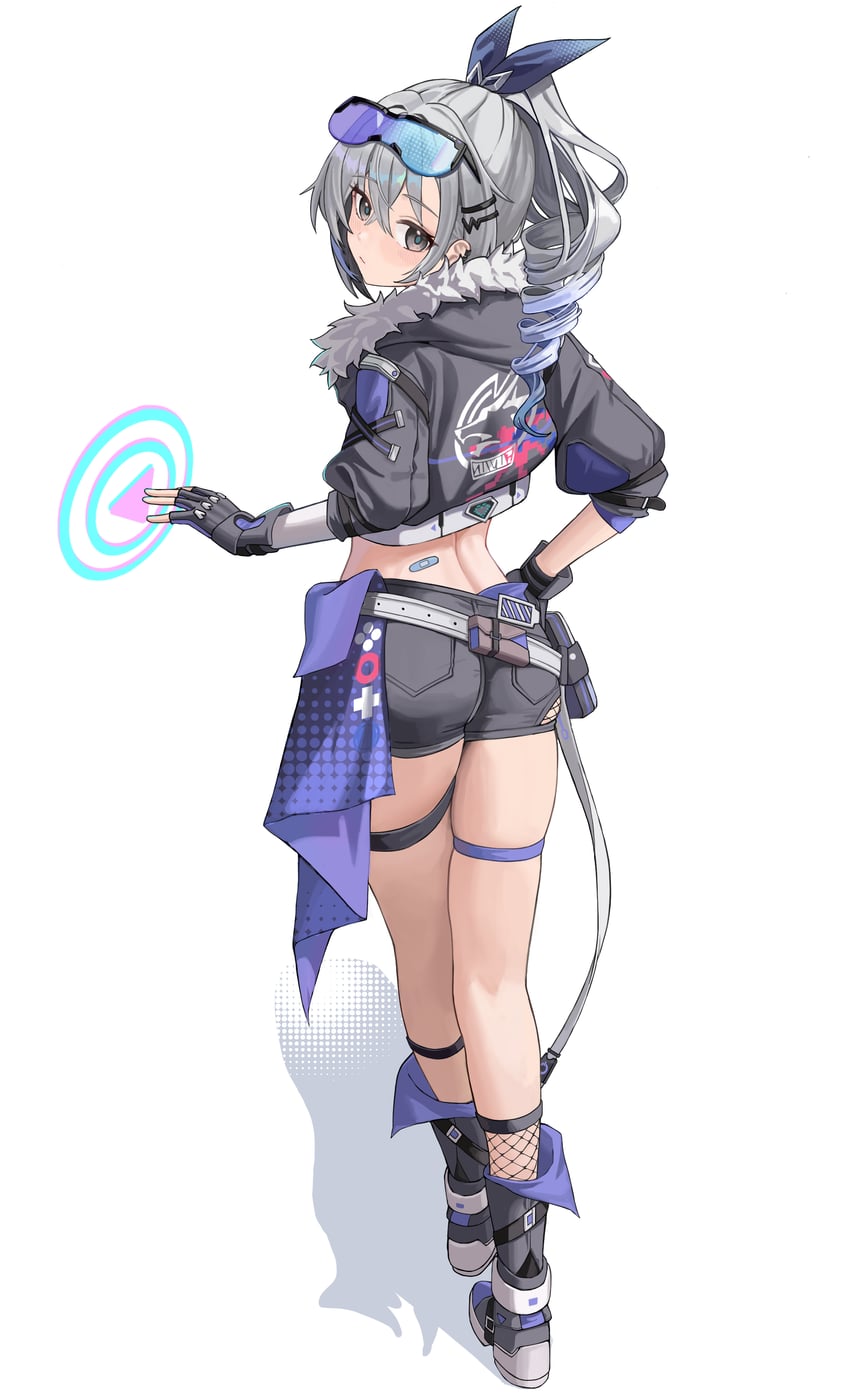 silver wolf (honkai and 1 more) drawn by letco2766