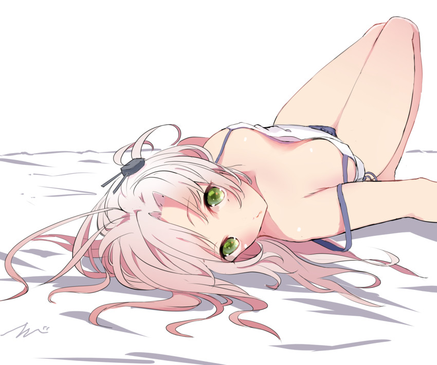 Anime girls laying down