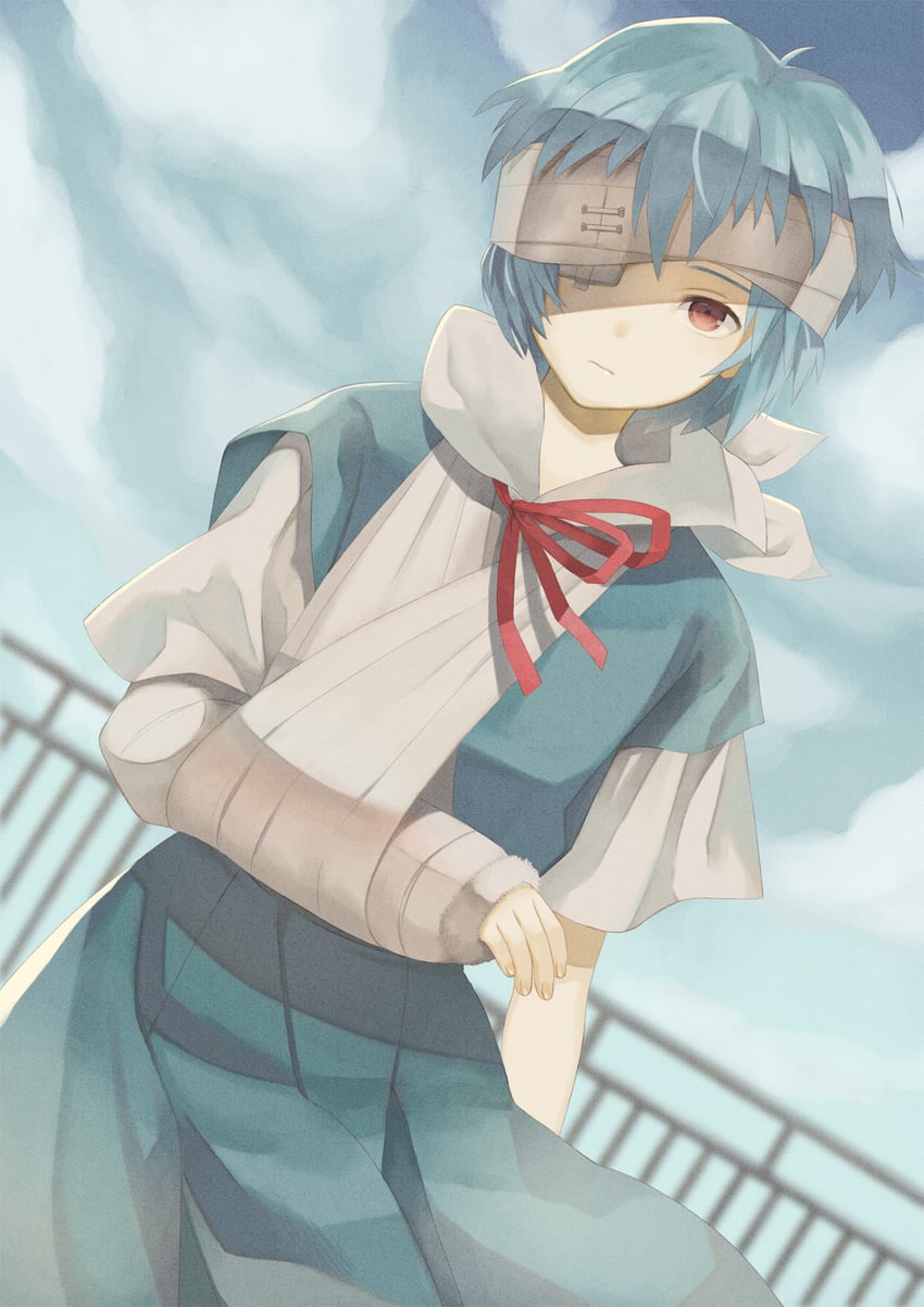 ayanami rei (neon genesis evangelion) drawn by original-orange-610917