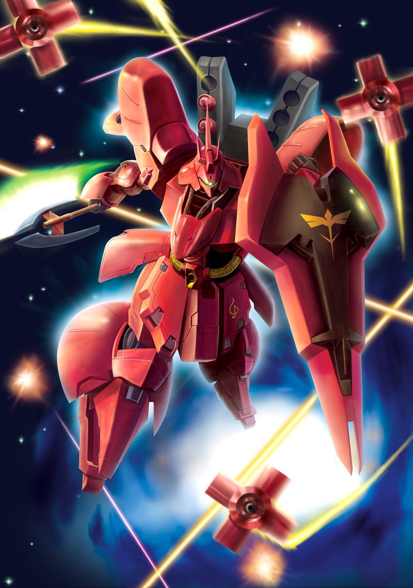 sazabi (gundam and 1 more) drawn by hiro_(hibikigaro)