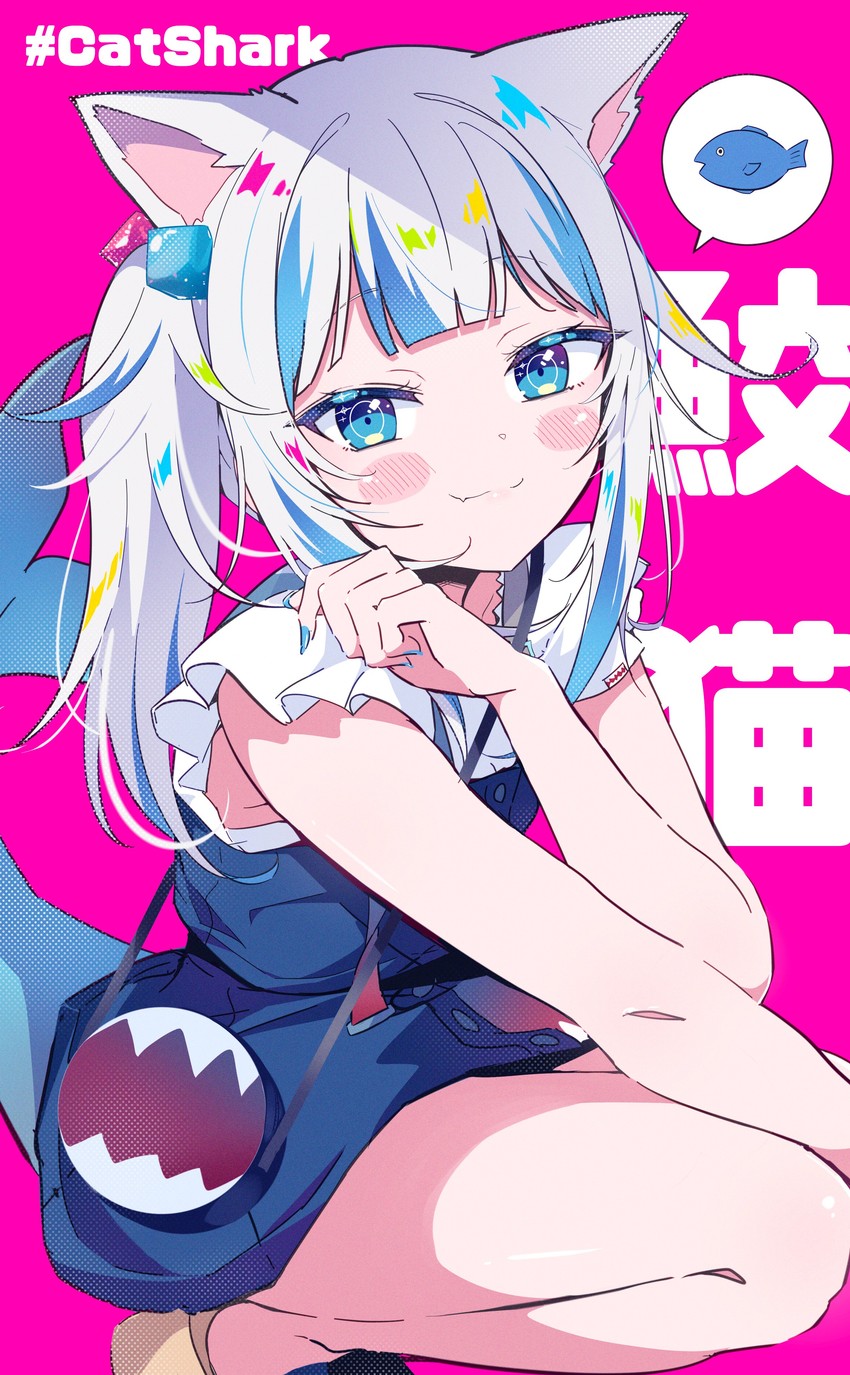 gawr gura (hololive and 1 more) drawn by ichijo_rei