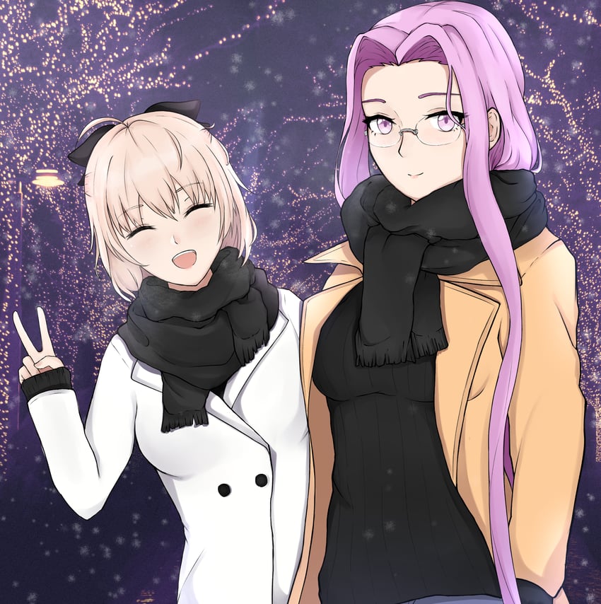 okita souji and medusa (fate and 3 more) drawn by user_ddne8755