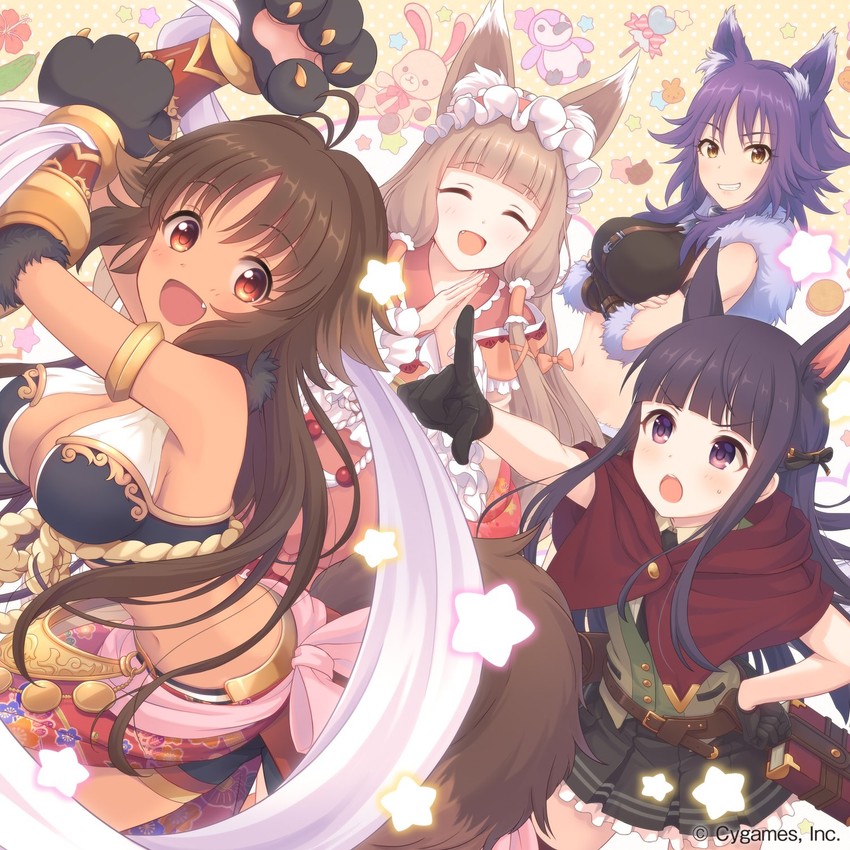 makoto, kasumi, maho, and kaori (princess connect! and 1 more)