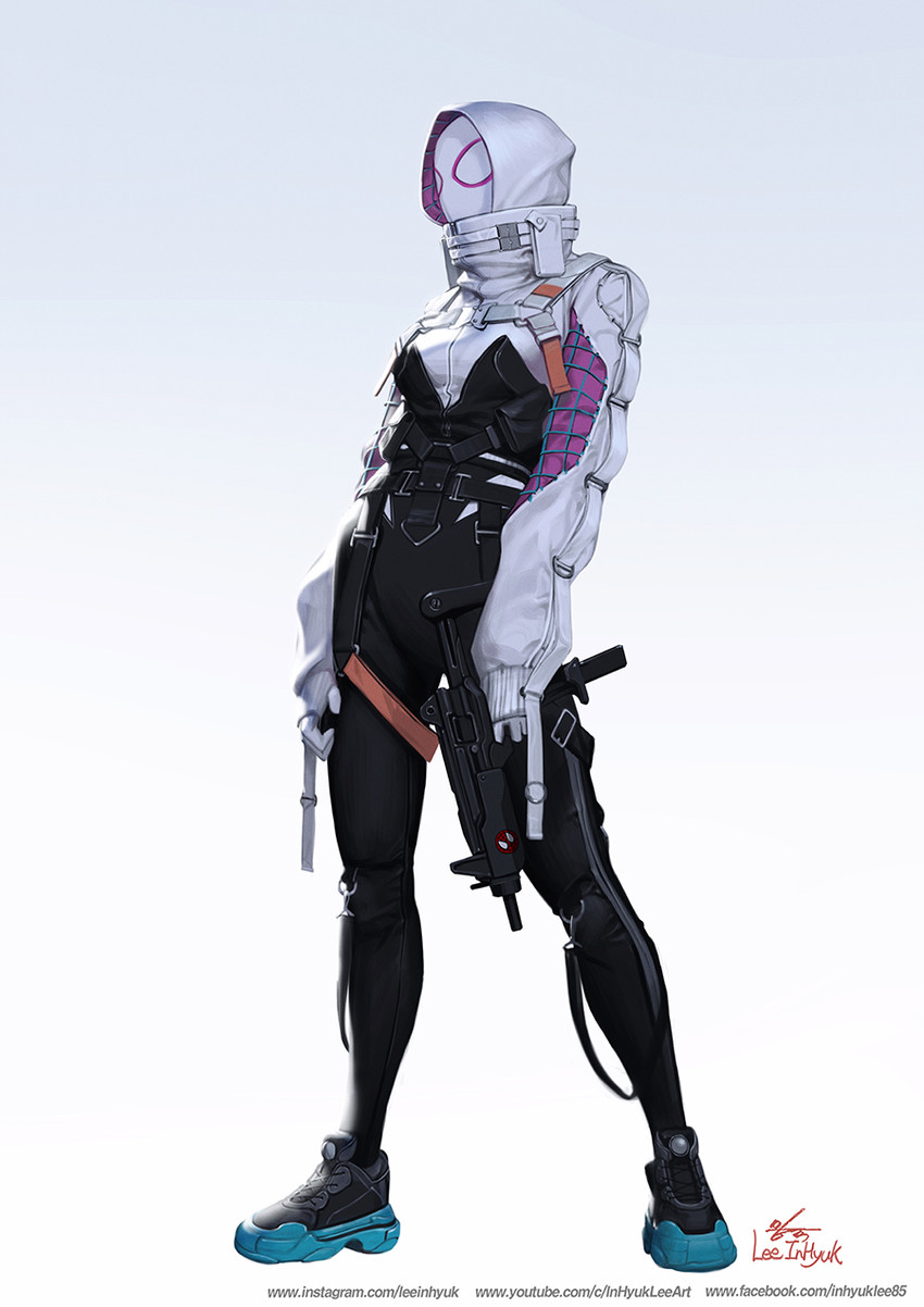 spider-gwen (marvel and 3 more) drawn by in-hyuk_lee