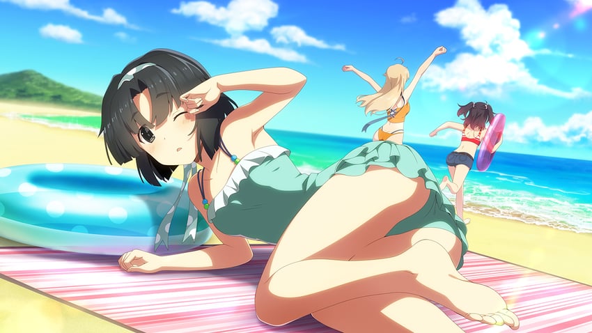 kohagura ellen, asakura mihono, and musumi kiyoka (toji no miko and 1 more)