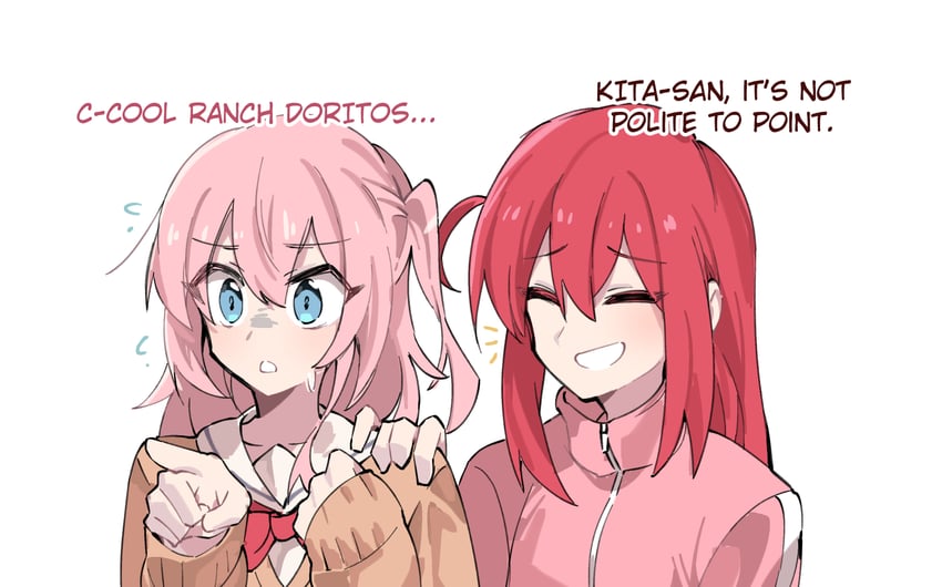 gotoh hitori and kita ikuyo (bocchi the rock!) drawn by eri_(erikiri)