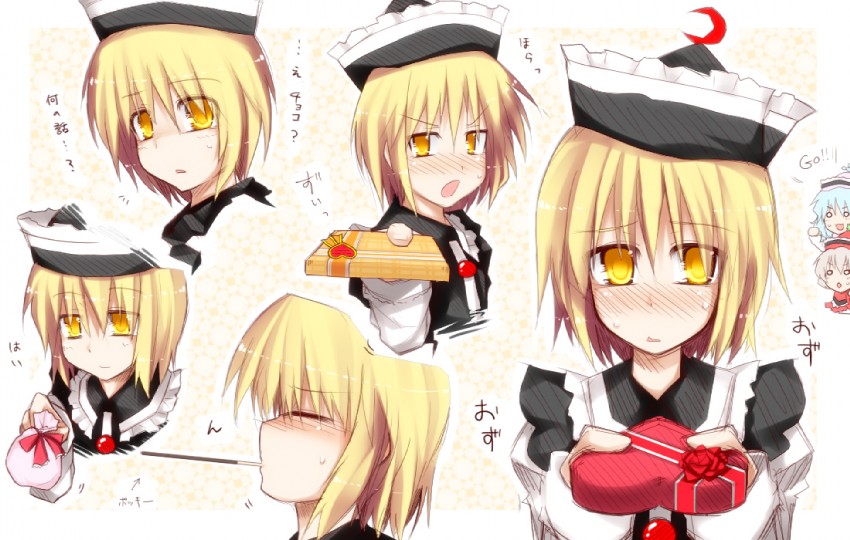 lunasa prismriver, merlin prismriver, and lyrica prismriver (touhou) drawn by kazetto