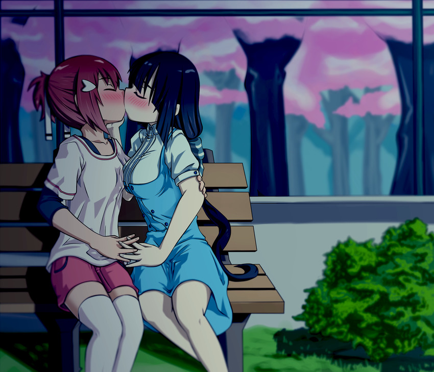 yuuki yuuna and tougou mimori (yuusha de aru and 1 more) drawn by solmoniq