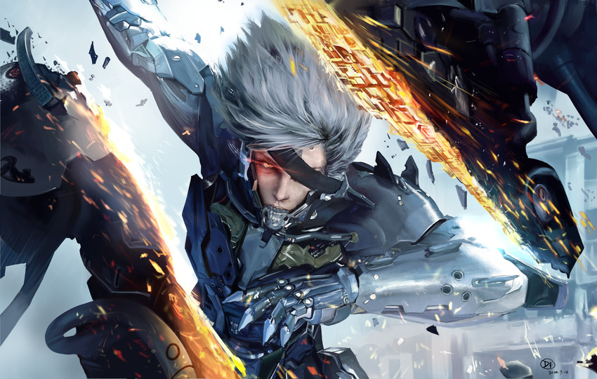 raiden (metal gear and 1 more) drawn by rocher-hd