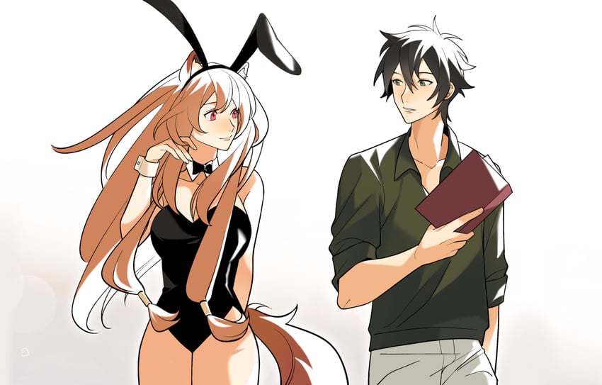 raphtalia, iwatani naofumi, seto asami, and ishikawa kaito (tate no yuusha no nariagari and 1 more) drawn by dice657523