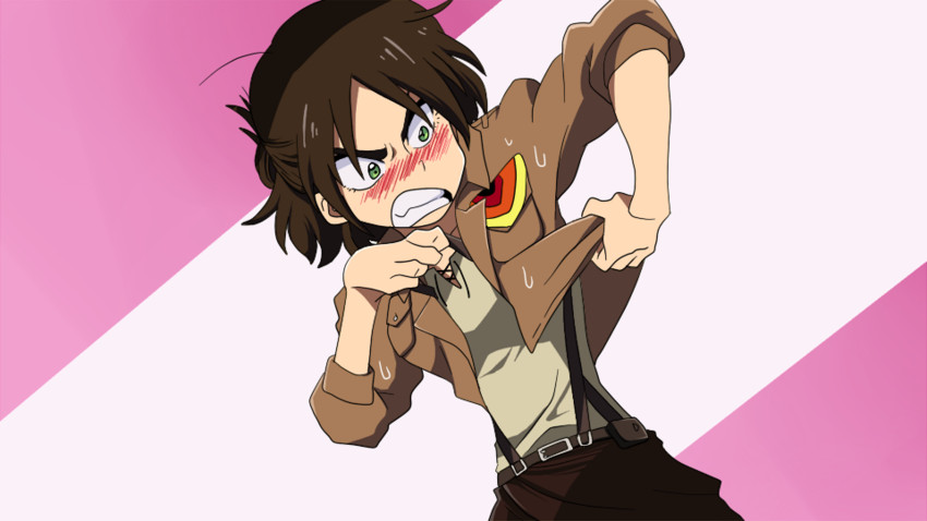eren yeager (kill la kill and 1 more) drawn by 2121g