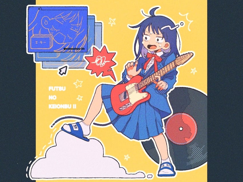 hatono chihiro (futsuu no keion-bu) drawn by nekouchuu_jin