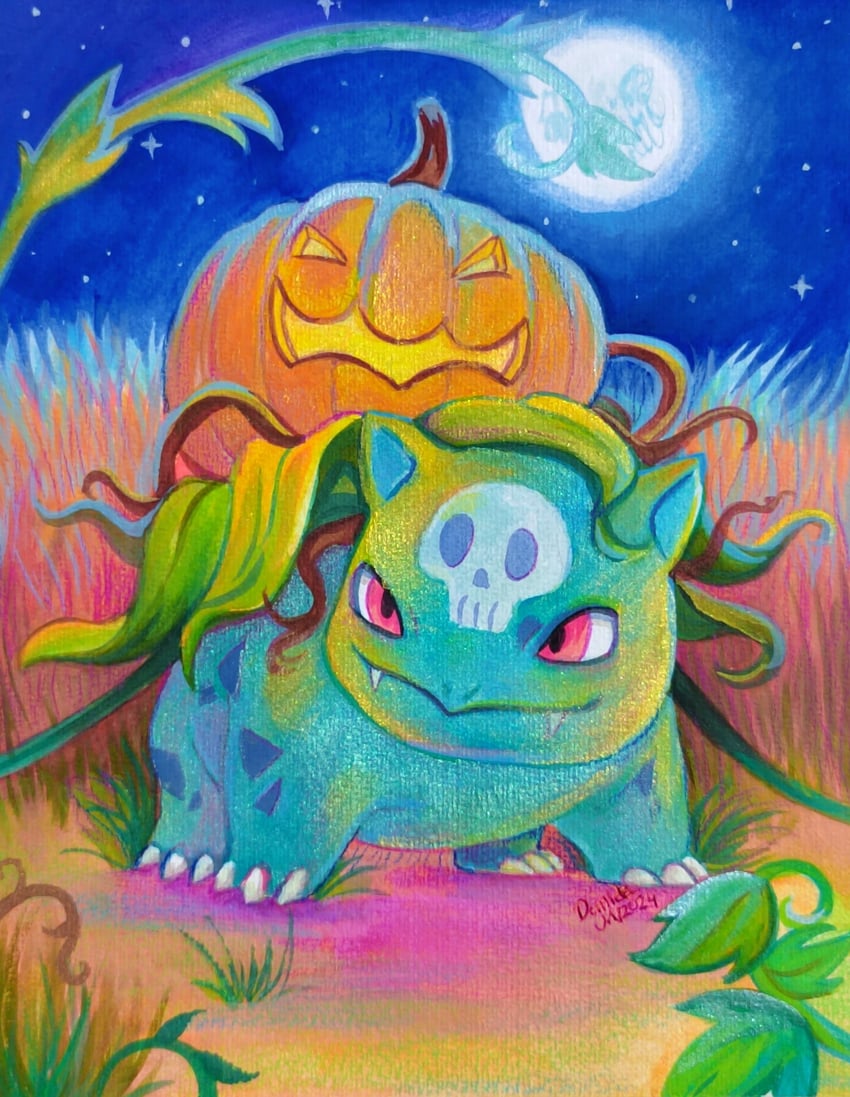 ivysaur (pokemon) drawn by cerberus-albian