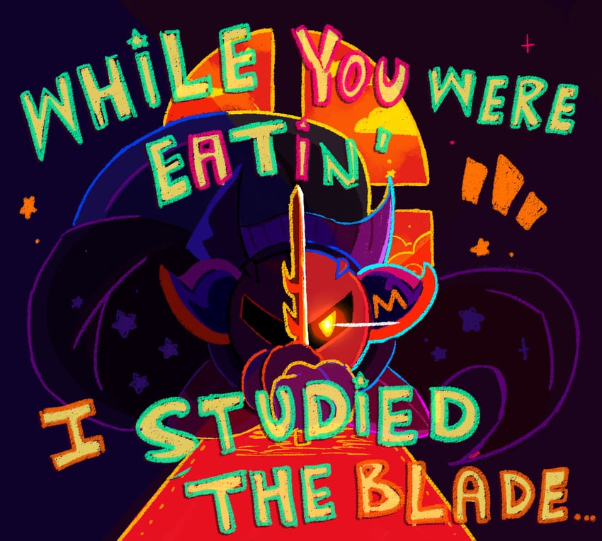 meta knight (kirby and 1 more) drawn by homriette