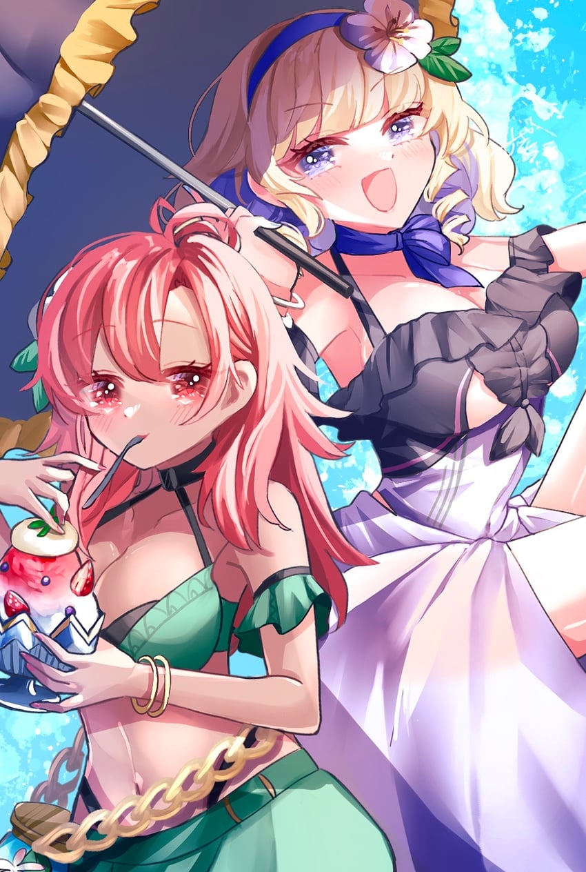 constance von nuvelle and hapi (fire emblem and 2 more) drawn by karingityou