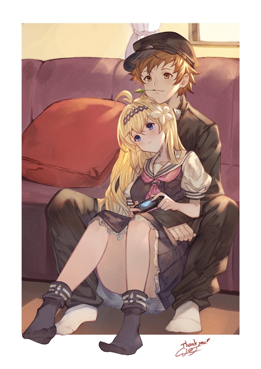 gran and jeanne d'arc (granblue fantasy) drawn by ayacho