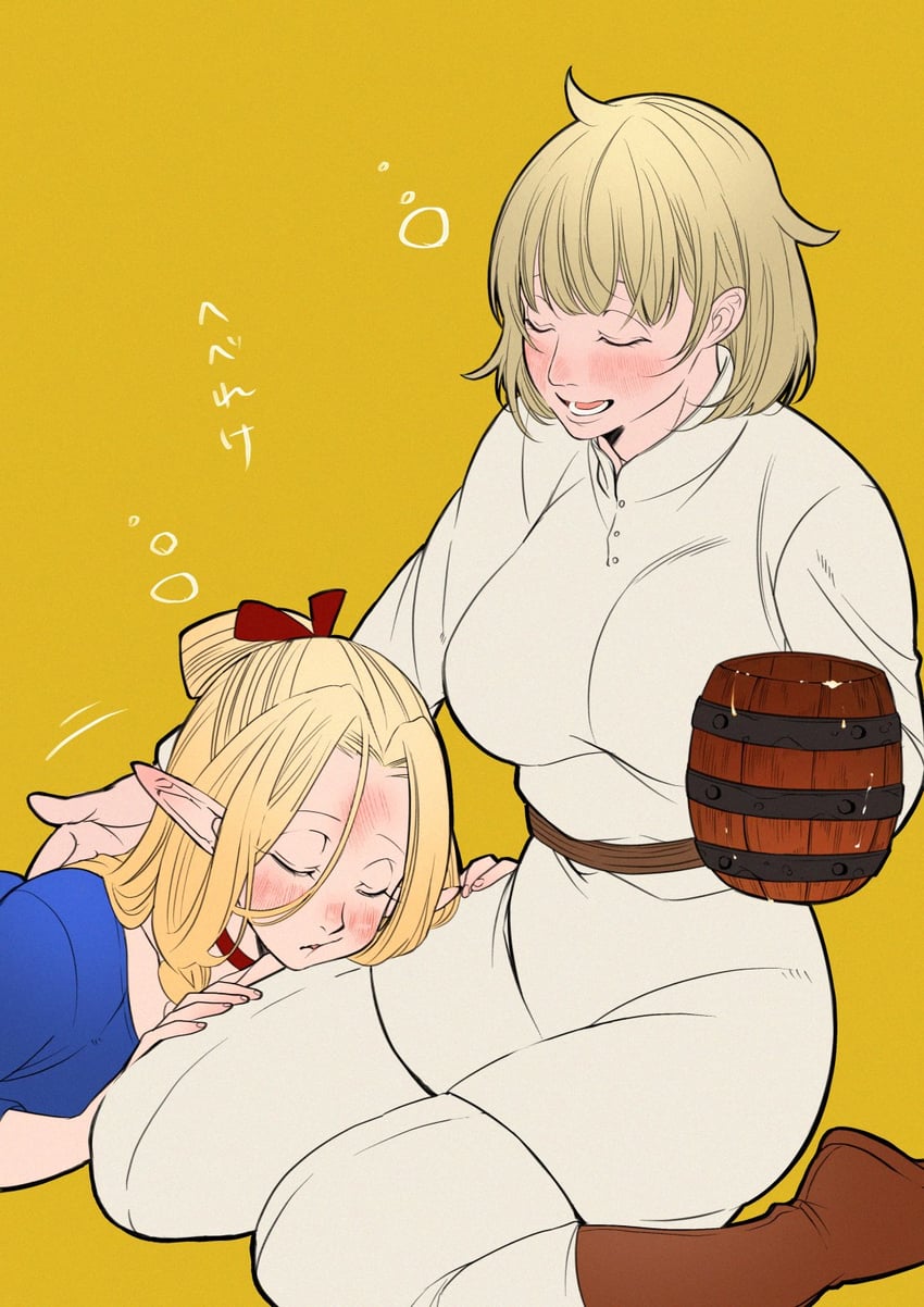 marcille donato and falin touden (dungeon meshi) drawn by rock54t