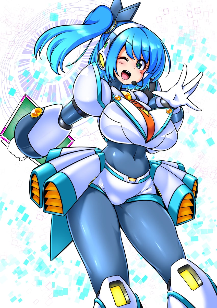 rico (mega man and 2 more) drawn by ryoi