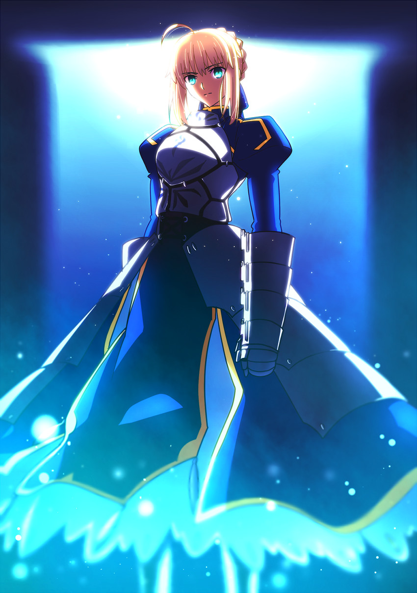 artoria pendragon and saber (fate and 1 more) drawn by chietori