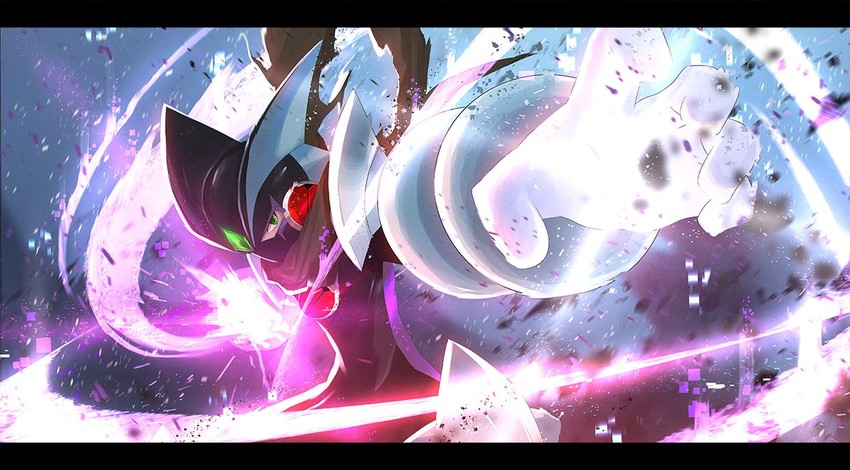megaman.exe and bass.exe (mega man and 2 more) drawn by otsumami_(bu-bu-heaven)