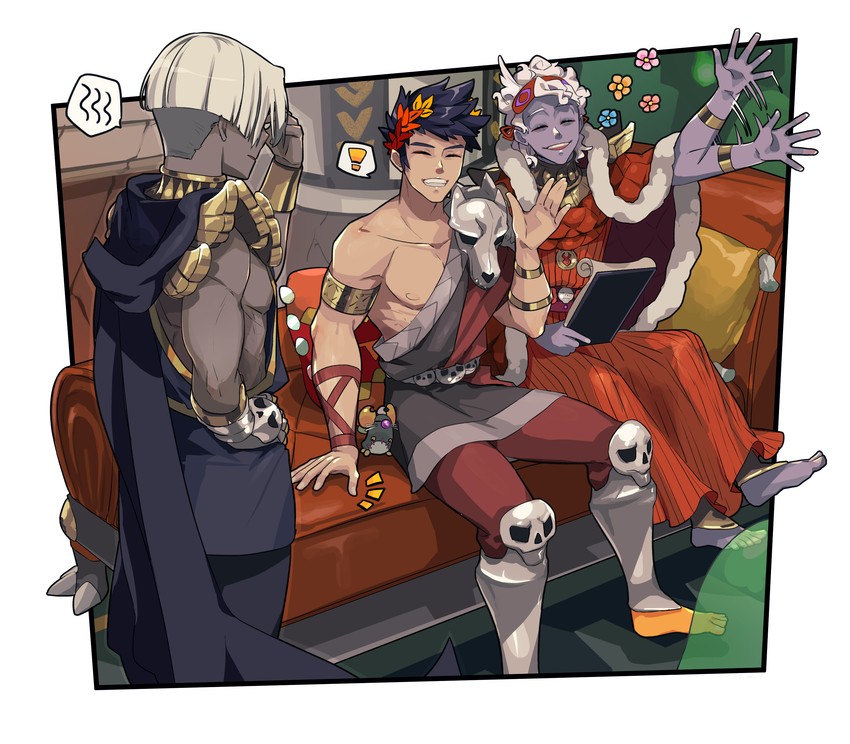 zagreus, thanatos, and hypnos (hades and 1 more) drawn by tia_(cocorosso)