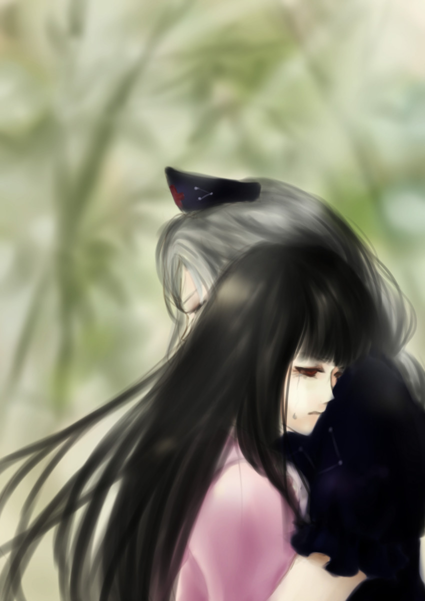 houraisan kaguya and yagokoro eirin (touhou) drawn by hiyanagi