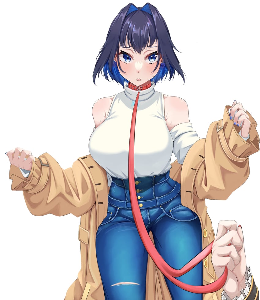 ouro kronii and akai haato (hololive and 1 more) drawn by mmneko