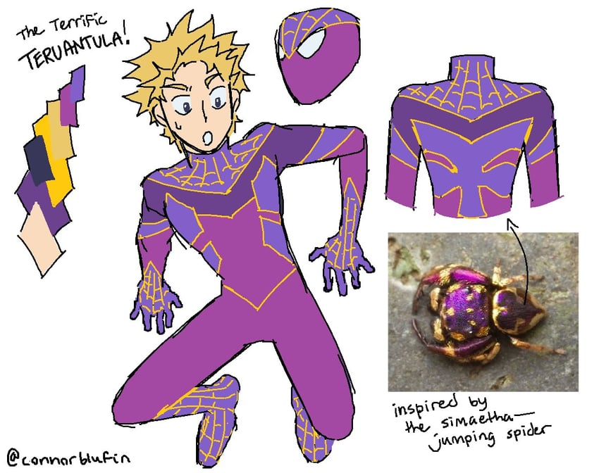 spider-man and hanazawa teruki (marvel and 2 more) drawn by connorblufin