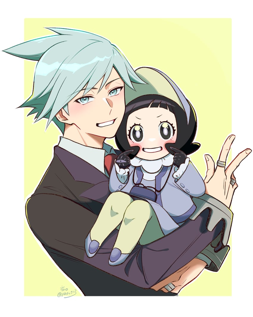 steven stone and poppy (pokemon and 2 more) drawn by yao_(evep3835)