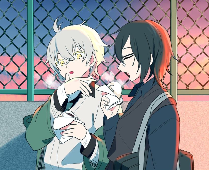 ishihara usumi and kisaragi ren (mahjong soul) drawn by kashii_kaoru