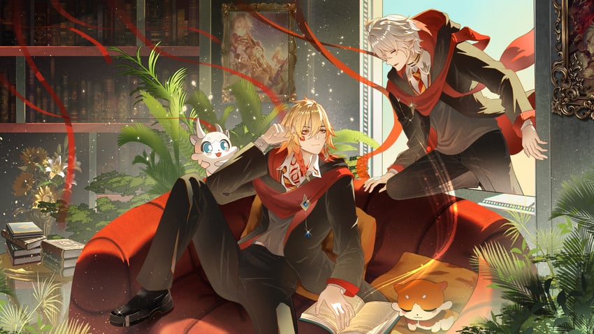 phainon, mydei, and harry potter (honkai and 1 more) drawn by yyyyy2016
