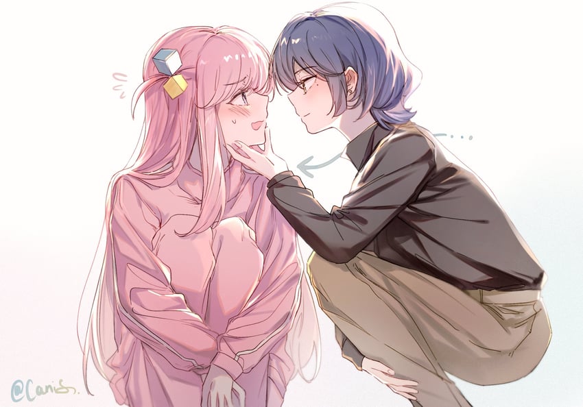 gotoh hitori and yamada ryo (bocchi the rock!) drawn by canis428