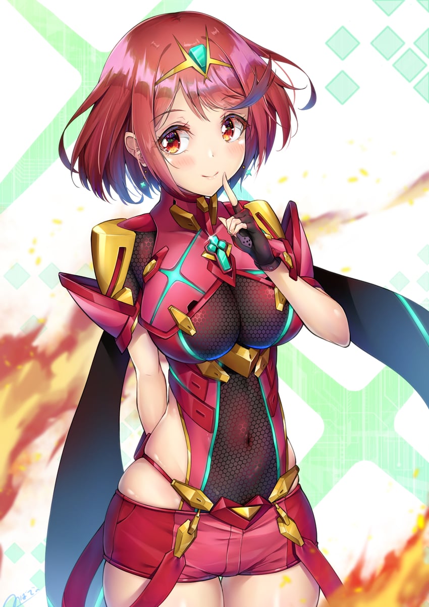 pyra (xenoblade chronicles and 1 more) drawn by novady