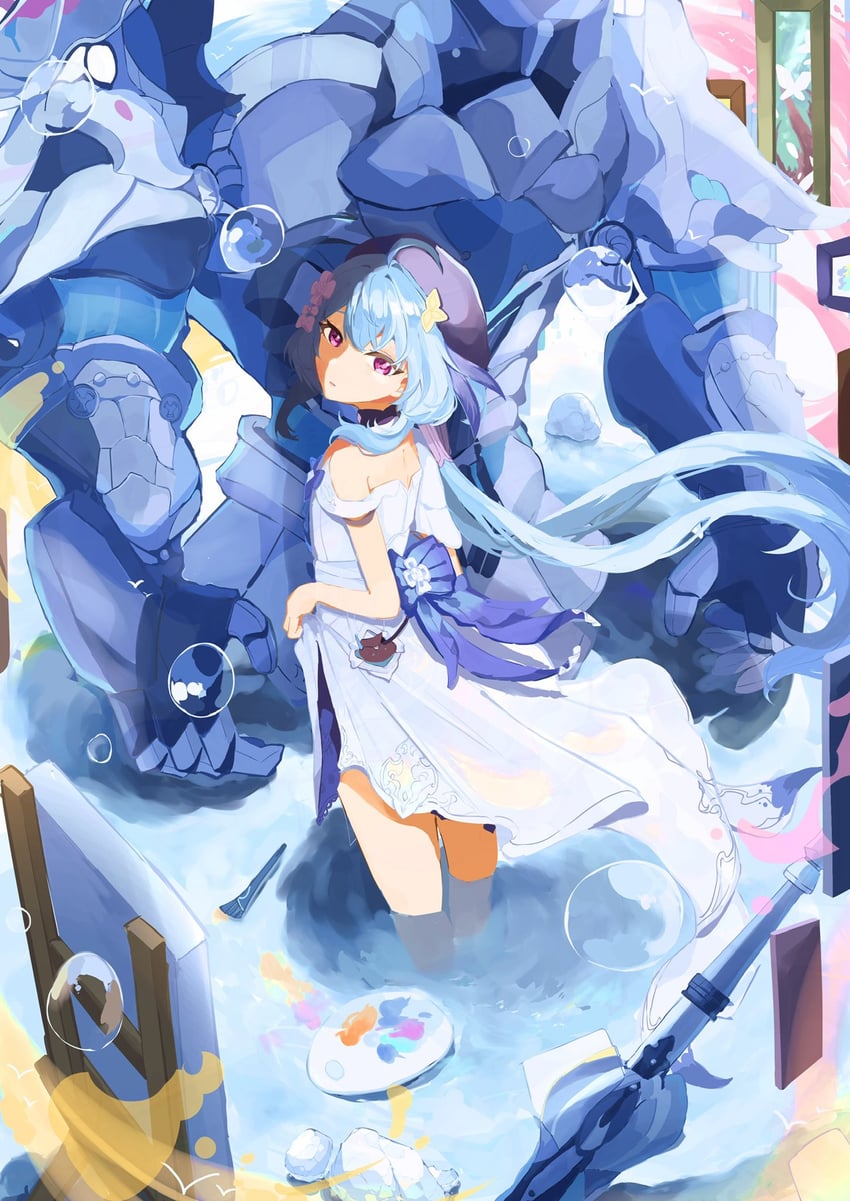 griseo and mr.knight (honkai and 1 more) drawn by 8sayo7_(8sayo7honkai)