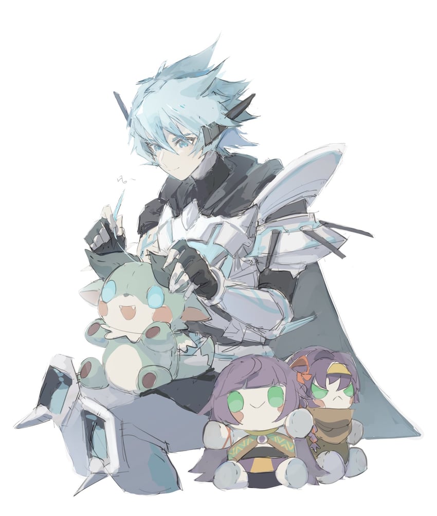 ib, crowned by the world chalice, ningirsu, auram, world chalice guardragon, and 2 more (yu-gi-oh!) drawn by kurohibi