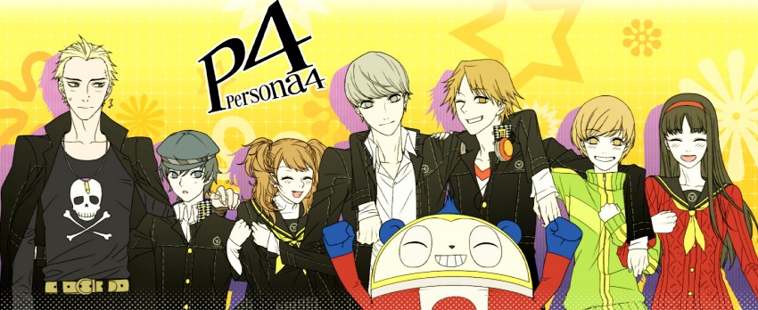 narukami yu, shirogane naoto, satonaka chie, kujikawa rise, amagi yukiko, and 3 more (persona and 1 more)