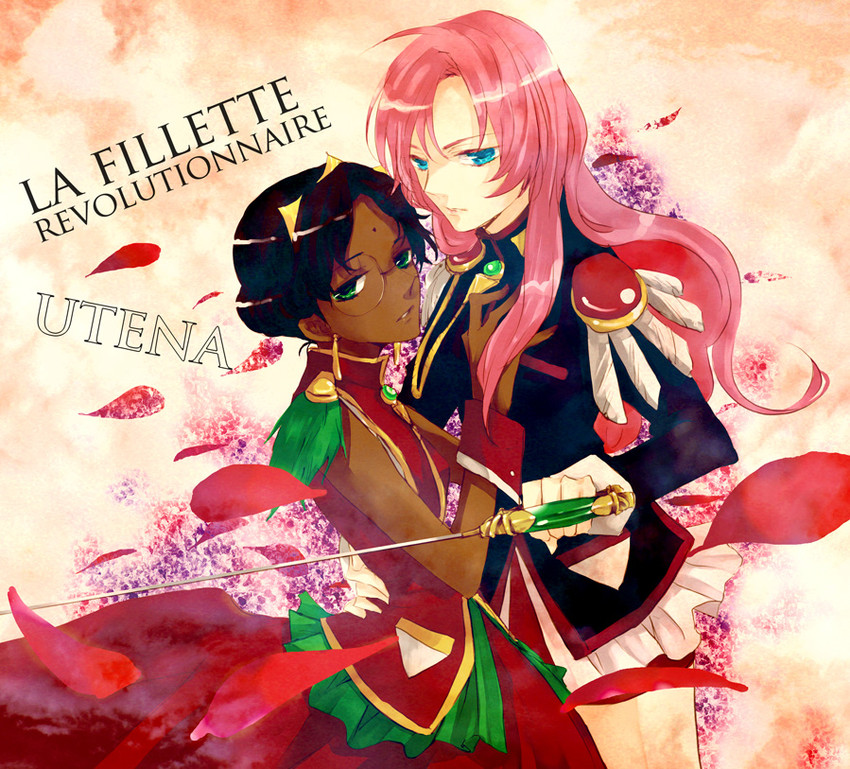 tenjou utena and himemiya anthy (shoujo kakumei utena) drawn by aohara_tito