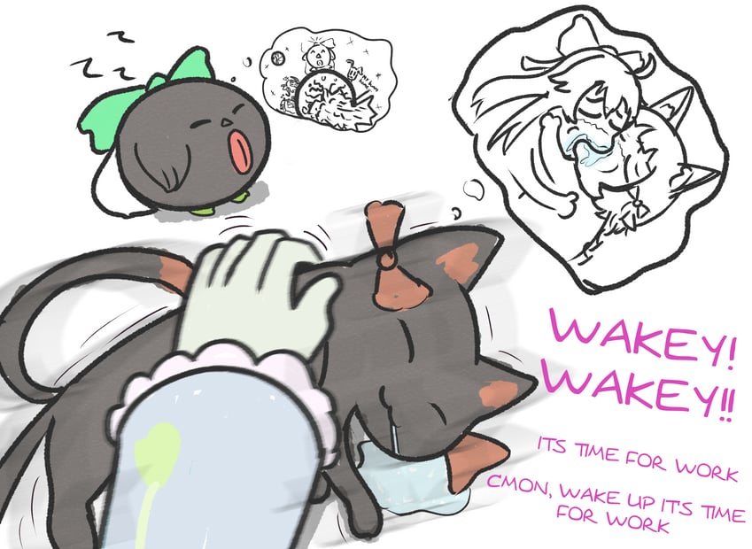 komeiji satori, kaenbyou rin, reiuji utsuho, watatsuki no yorihime, and watatsuki no toyohime (touhou) drawn by just_hatto