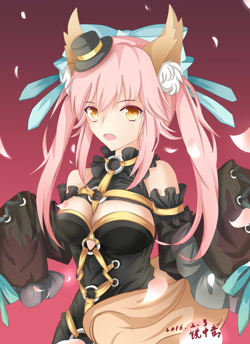 tamamo and tamamo no mae (fate and 2 more) drawn by jingzhongyin