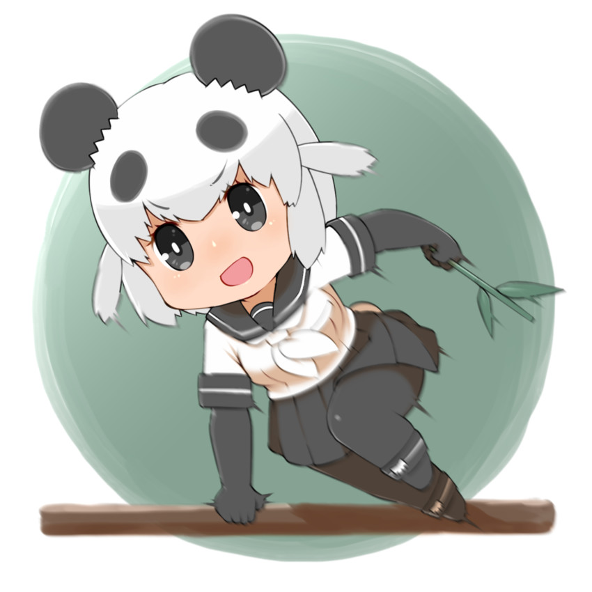 giant panda (kemono friends and 2 more) drawn by capriccyo