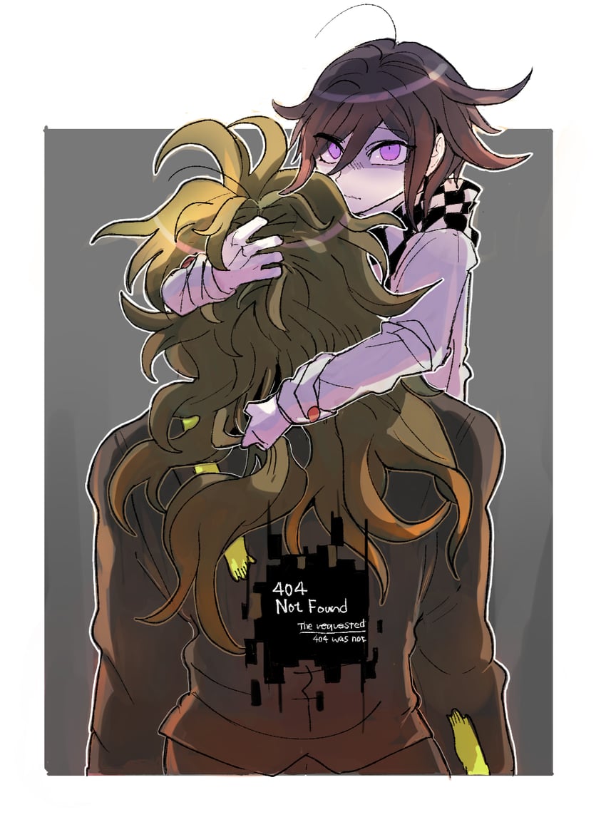 oma kokichi and gokuhara gonta (danganronpa and 1 more) drawn by kumakoro_(tetsupag)