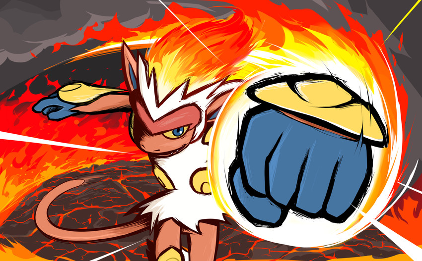 infernape (pokemon) drawn by ishmam