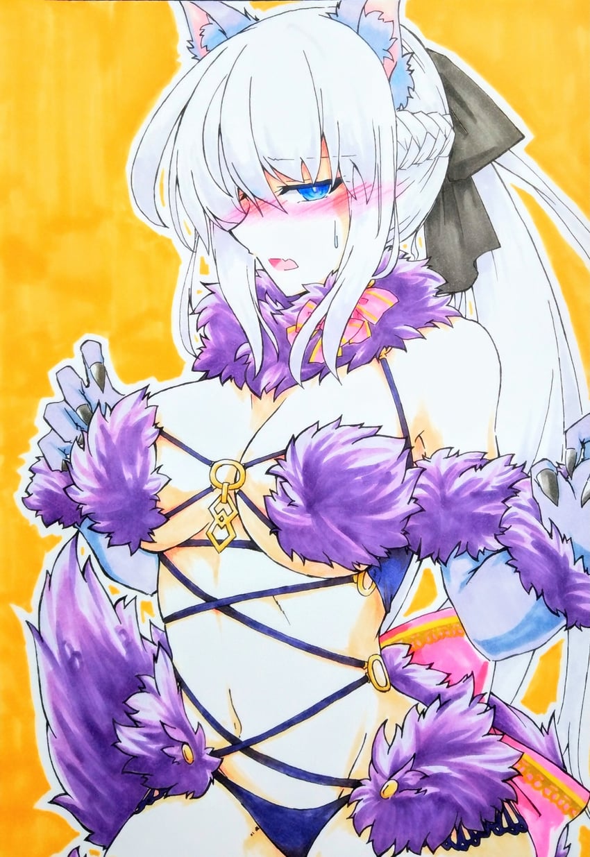 mash kyrielight and morgan le fay (fate and 1 more) drawn by rarudo8901