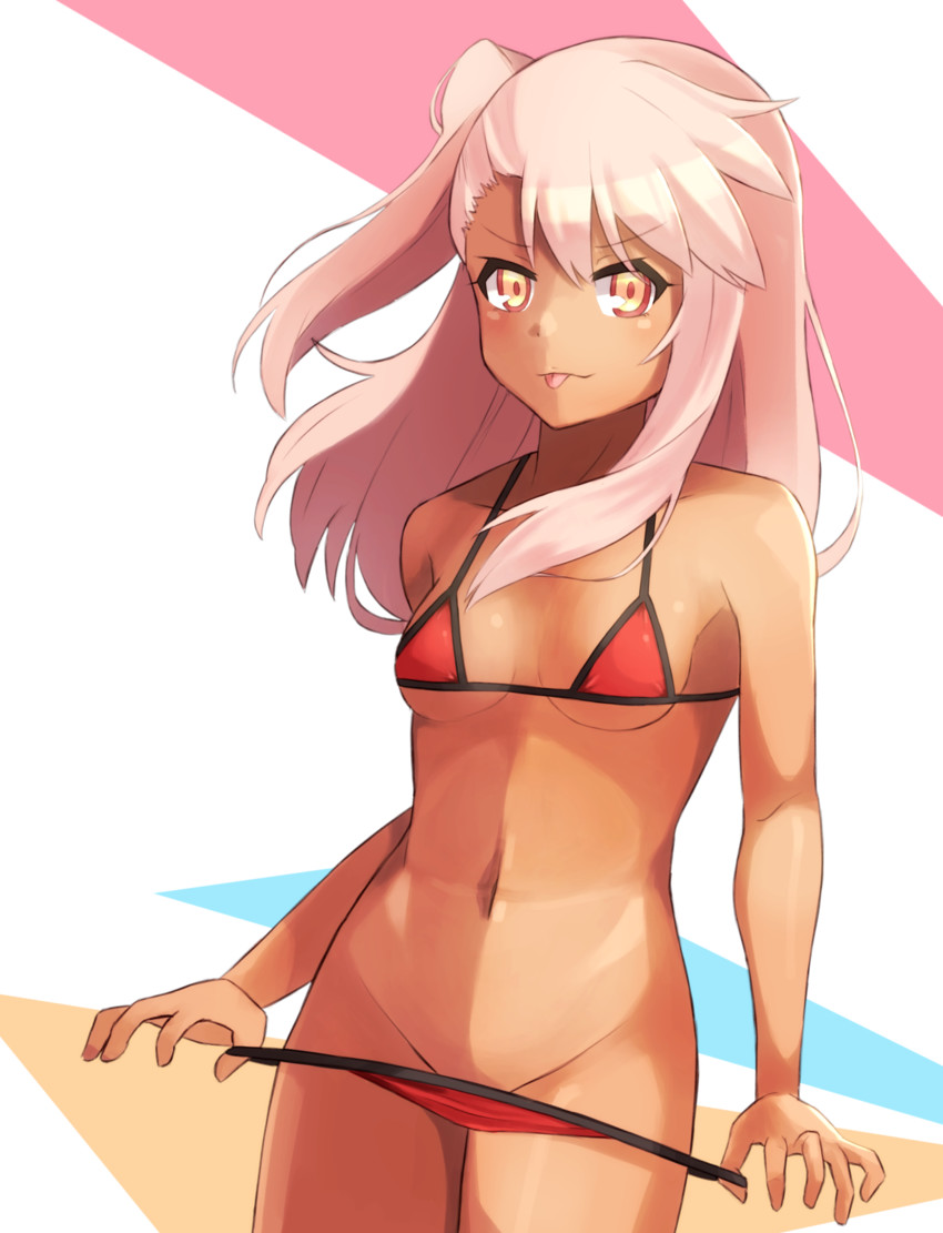 chloe von einzbern (fate and 1 more) drawn by mutsuki_albino