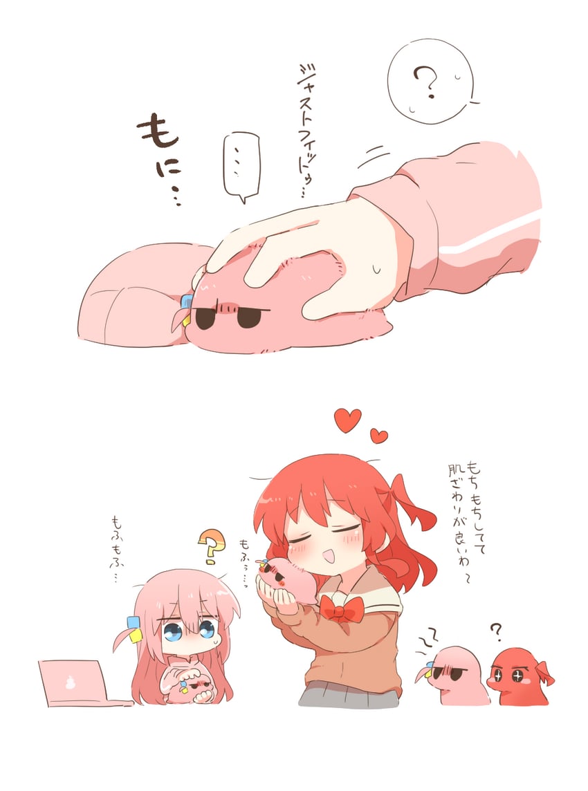 gotoh hitori and kita ikuyo (bocchi the rock!) drawn by rebecca_(keinelove)